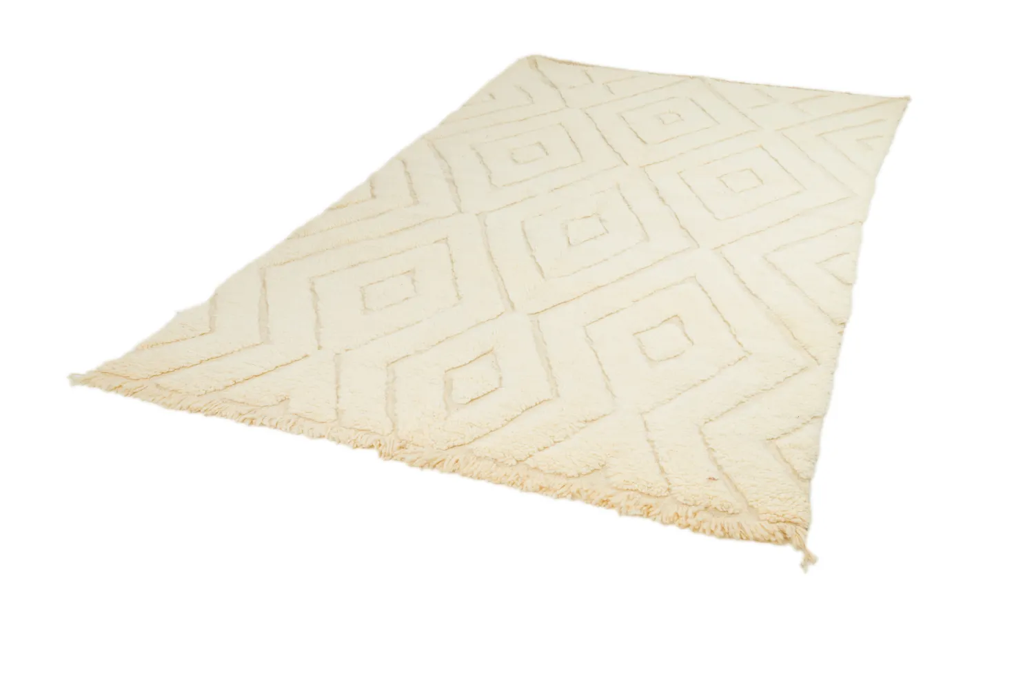 Alfombra Kilim Marroquí Bereber Beni Ourain 155 x 265 cm