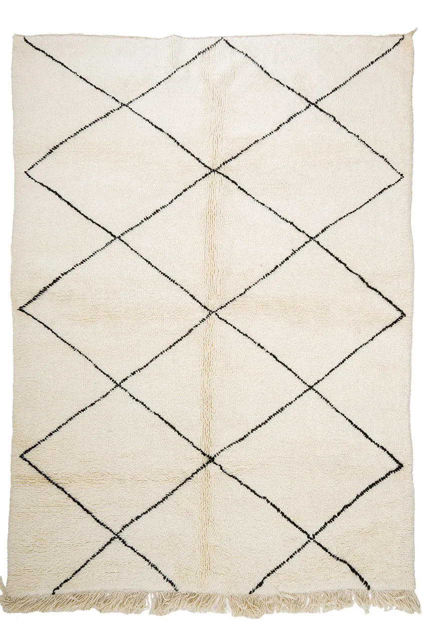 Alfombra Kilim Marroquí Bereber Beni Ourain 215 x 295 cm