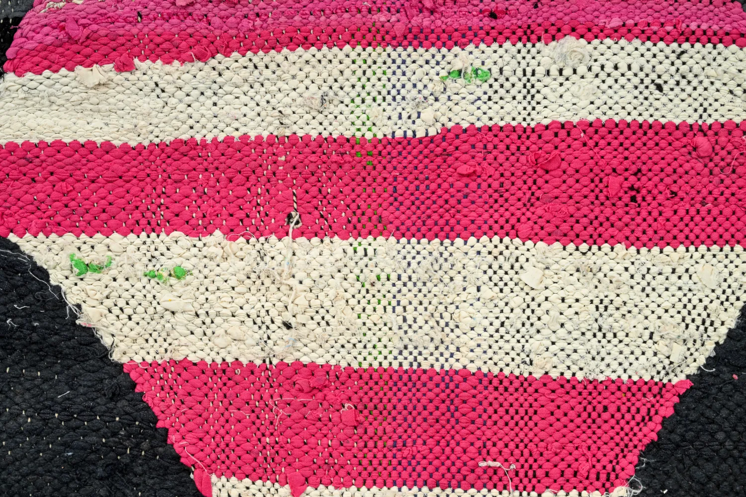 Alfombra Marroquí Bereber Boucherouite 130 x 265 cm