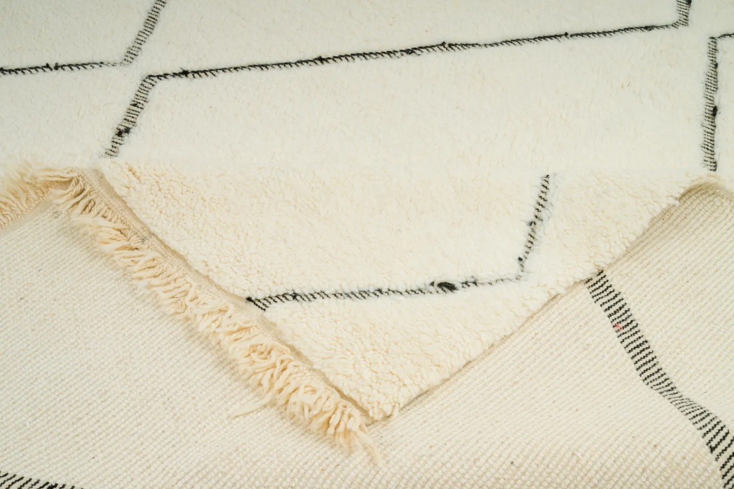 Alfombra Kilim Marroquí Bereber Beni Ourain 205 x 295 cm