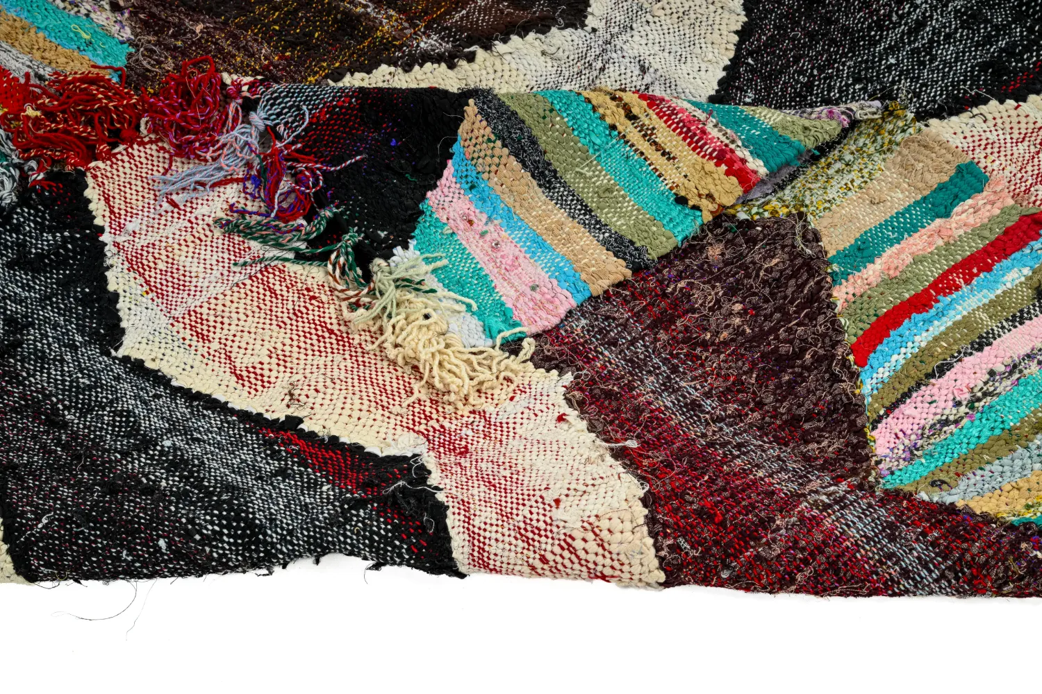 Alfombra Marroquí Bereber Boucherouite 140 x 230 cm