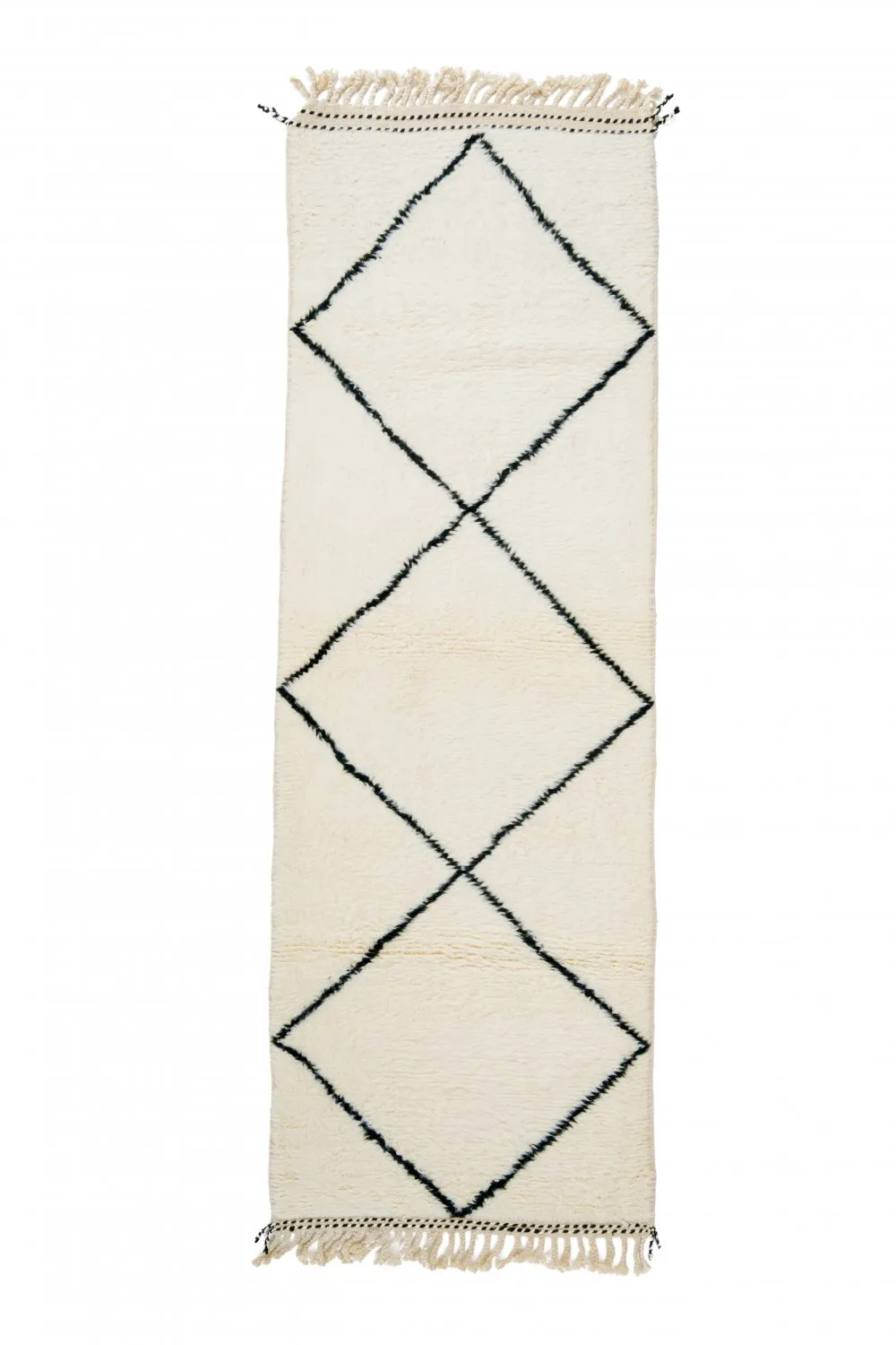 Alfombra Kilim Marroquí Bereber Beni Ourain 285 x 95 cm