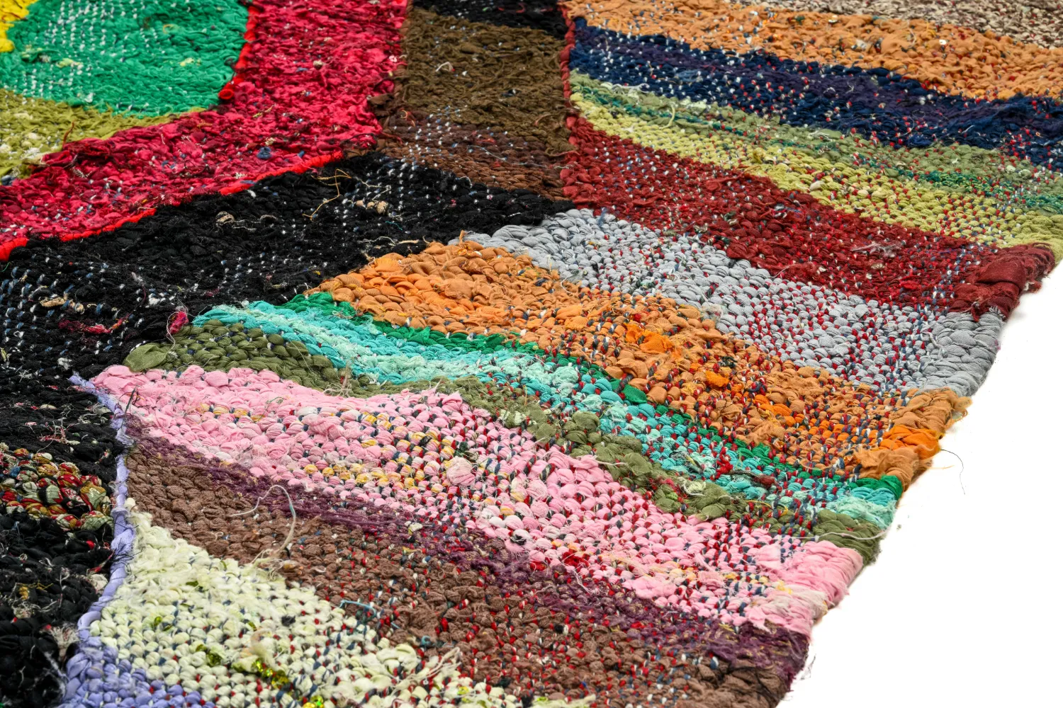 Alfombra Marroquí Bereber Boucherouite 150 x 275 cm