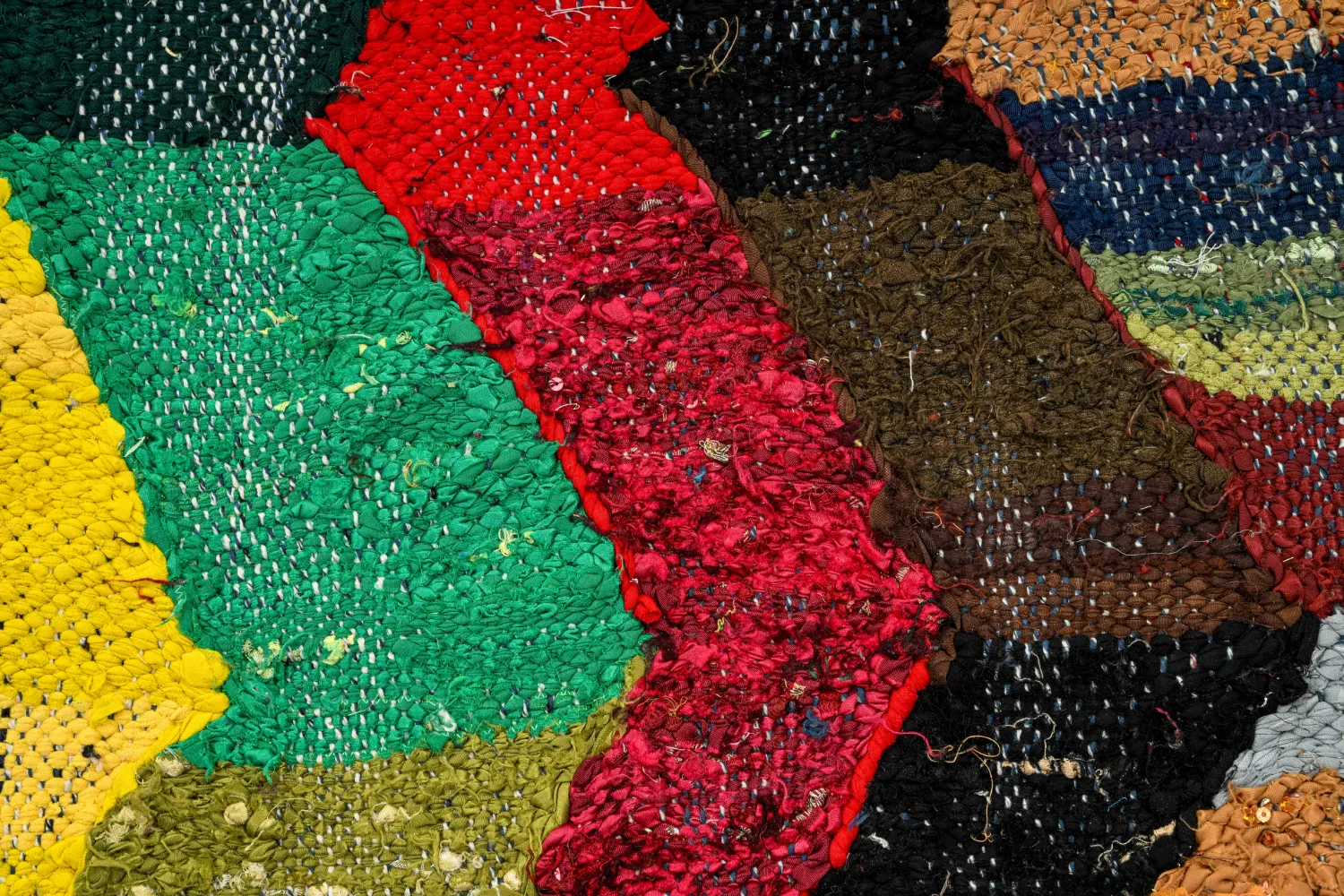 Alfombra Marroquí Bereber Boucherouite 150 x 275 cm