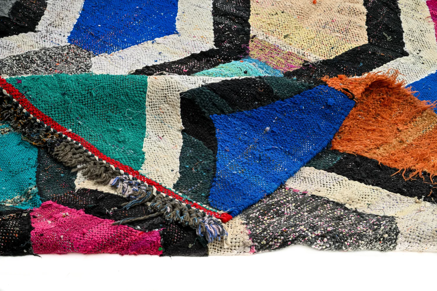 Alfombra Marroquí Bereber Boucherouite 140 x 290 cm