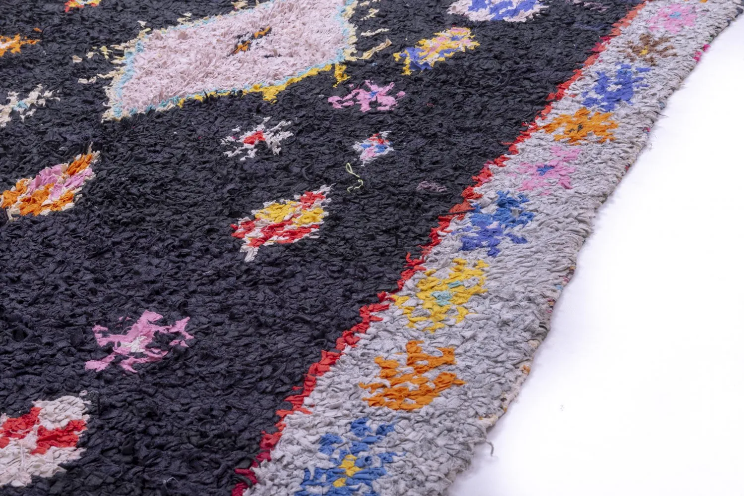 Alfombra Marroquí Bereber Boucherouite 195 x 120 cm