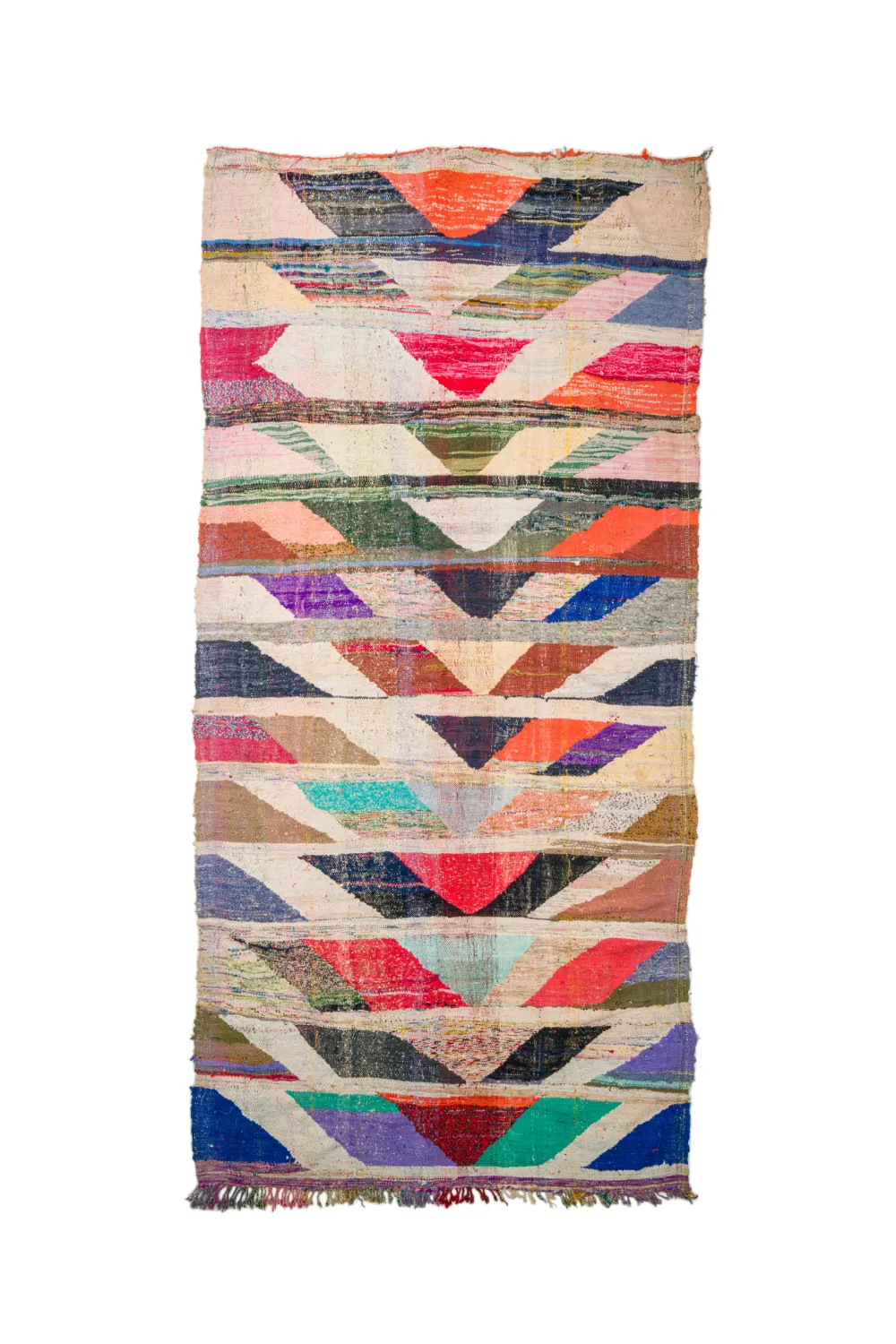 Alfombra Marroquí Bereber Boucherouite 165 x 350 cm