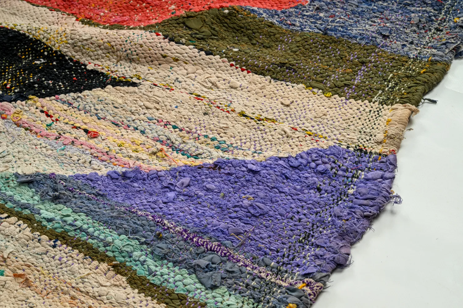 Alfombra Marroquí Bereber Boucherouite 165 x 350 cm