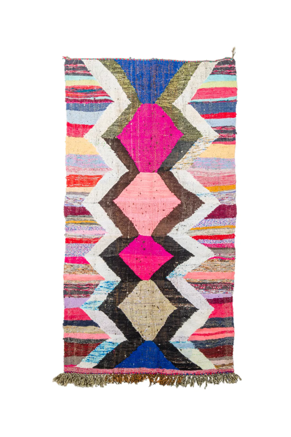 Alfombra Marroquí Bereber Boucherouite 140 x 245 cm