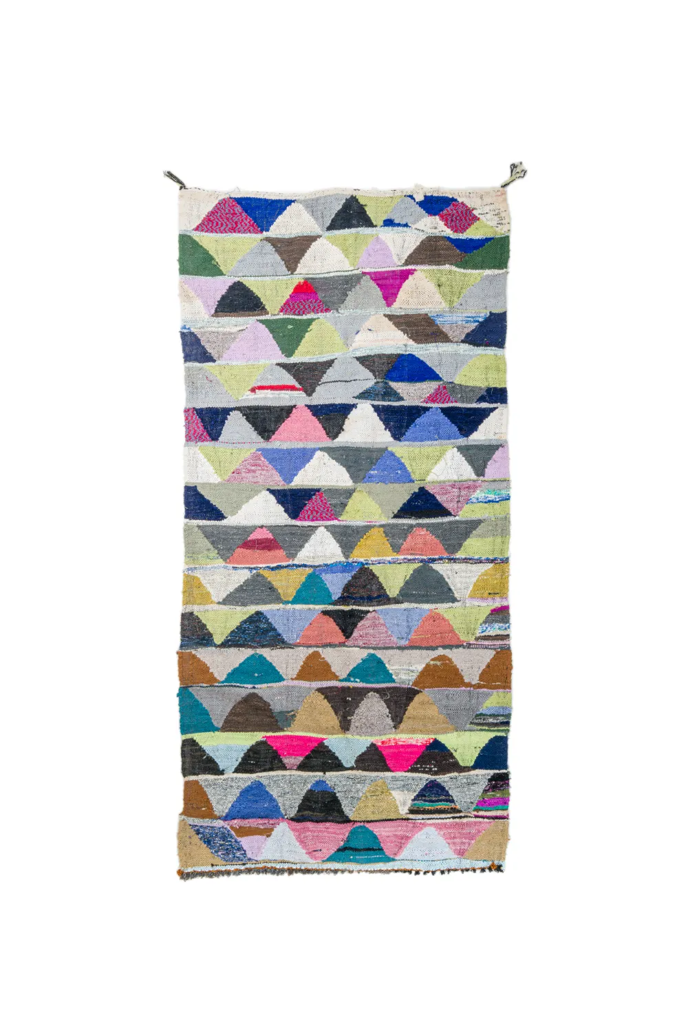 Alfombra Marroquí Bereber Boucherouite 145 x 305 cm