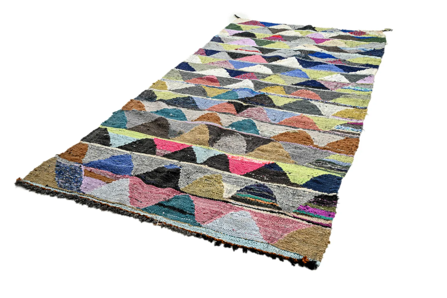 Alfombra Marroquí Bereber Boucherouite 145 x 305 cm
