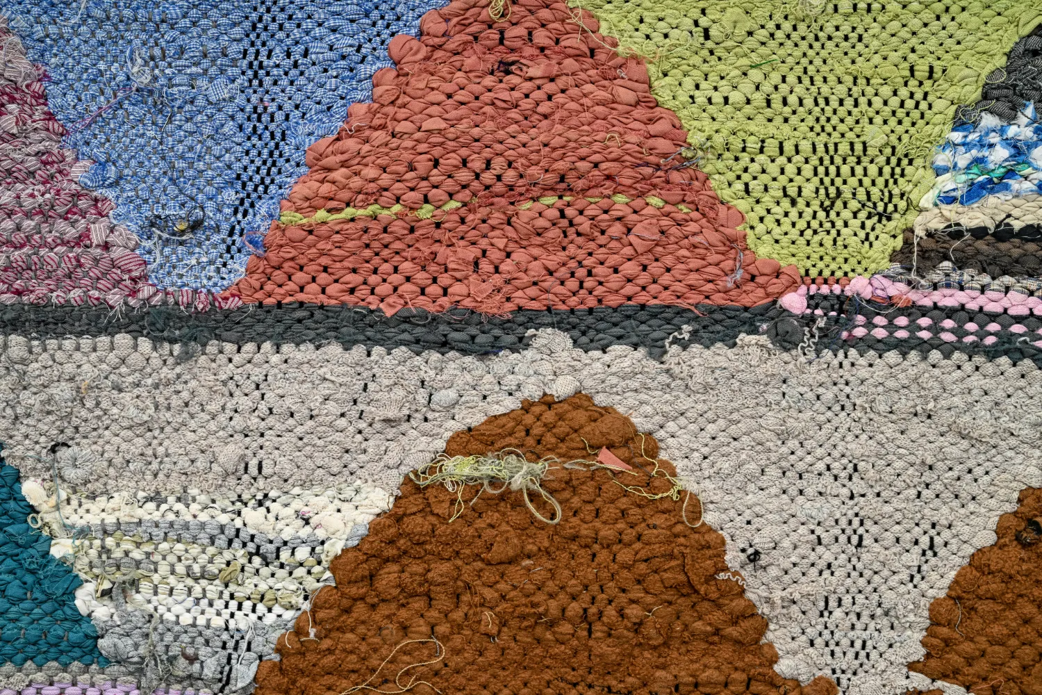 Alfombra Marroquí Bereber Boucherouite 145 x 305 cm