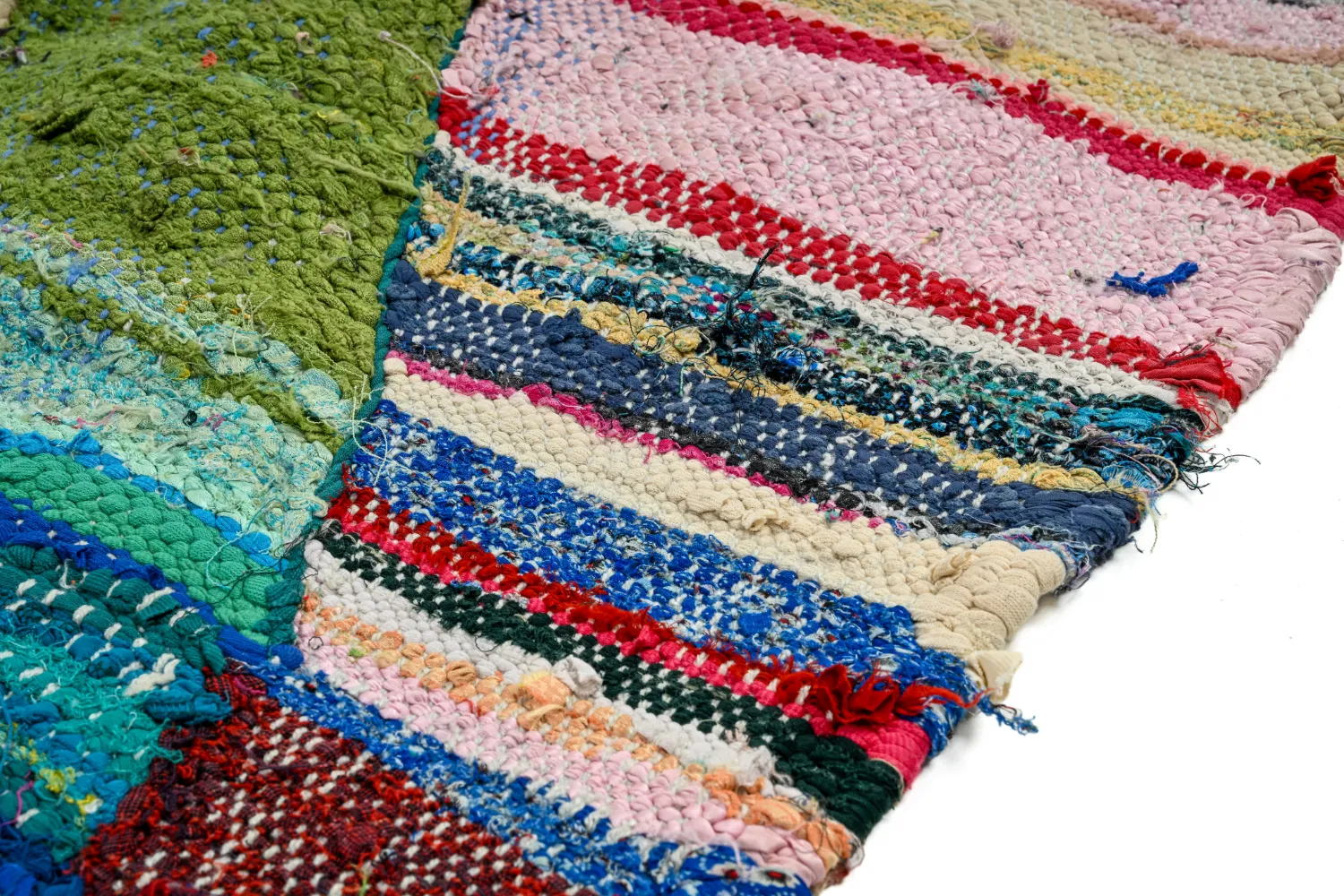 Alfombra Marroquí Bereber Boucherouite 130 x 205 cm