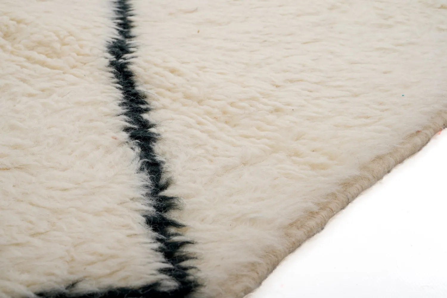Alfombra Kilim Marroquí Bereber Beni Ourain 285 x 95 cm