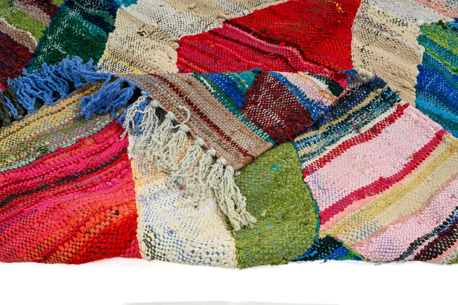 Alfombra Marroquí Bereber Boucherouite 130 x 205 cm