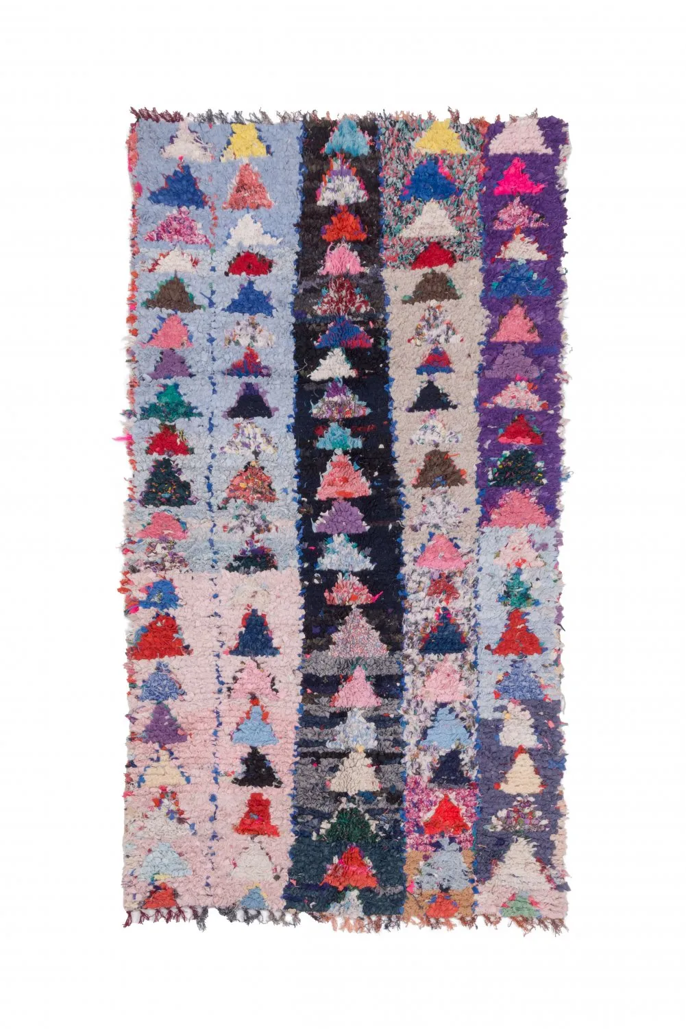 Alfombra Marroquí Bereber Boucherouite 225 x 120 cm