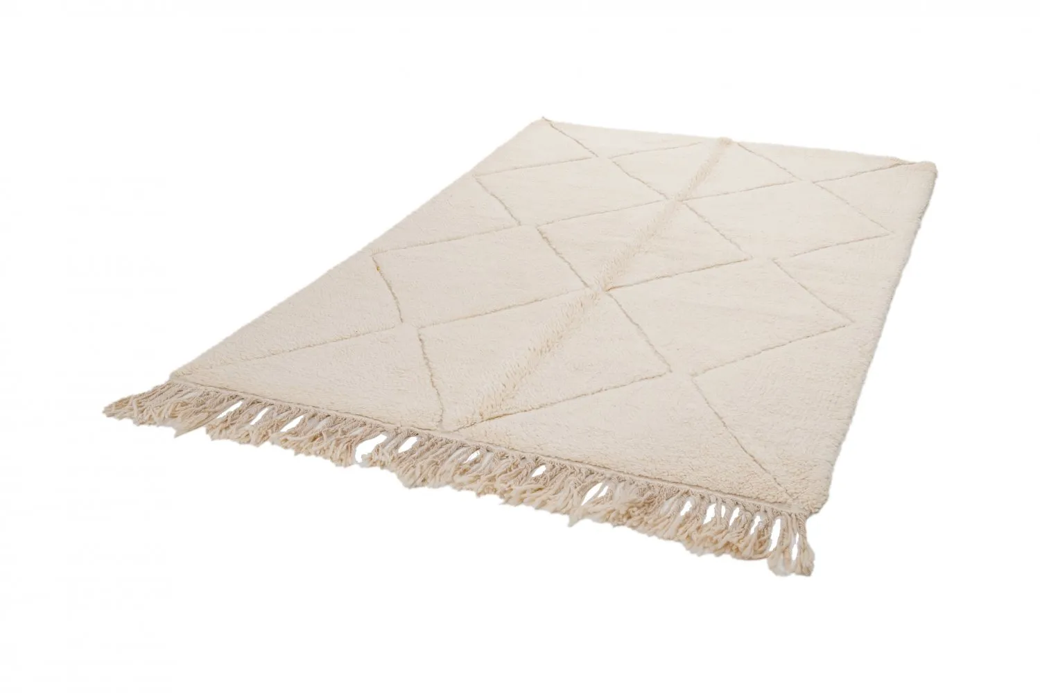 Alfombra Kilim Marroquí Bereber Beni Ourain 250 x 150 cm