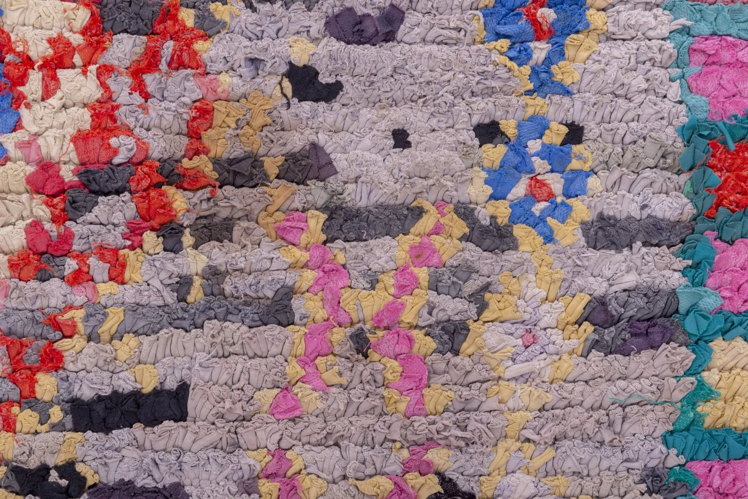 Alfombra Marroquí Bereber Boucherouite 230 x 125 cm