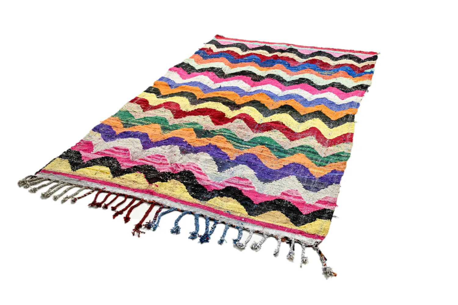 Alfombra Marroquí Bereber Boucherouite 150 x 260 cm