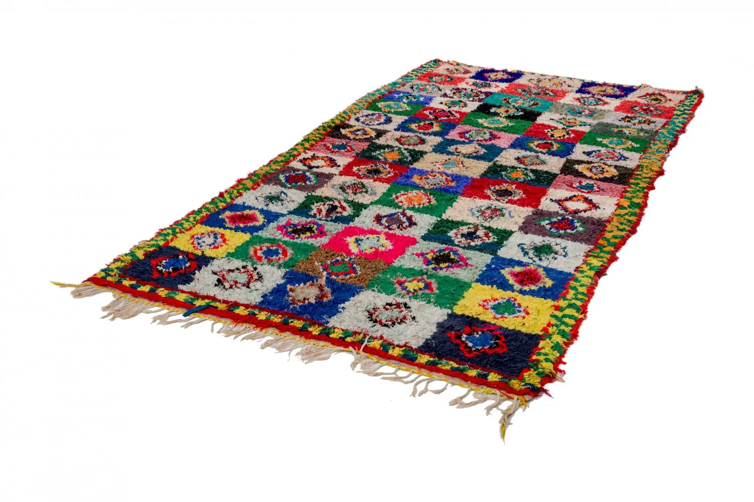 Alfombra Marroquí Bereber Boucherouite 290 x 145 cm