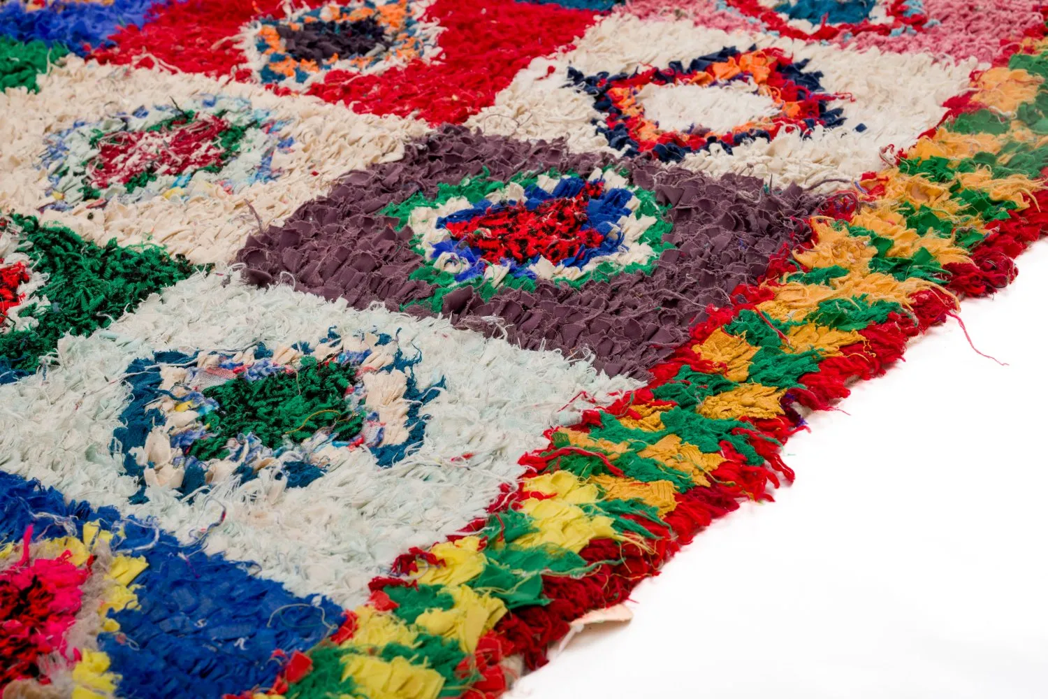 Alfombra Marroquí Bereber Boucherouite 290 x 145 cm