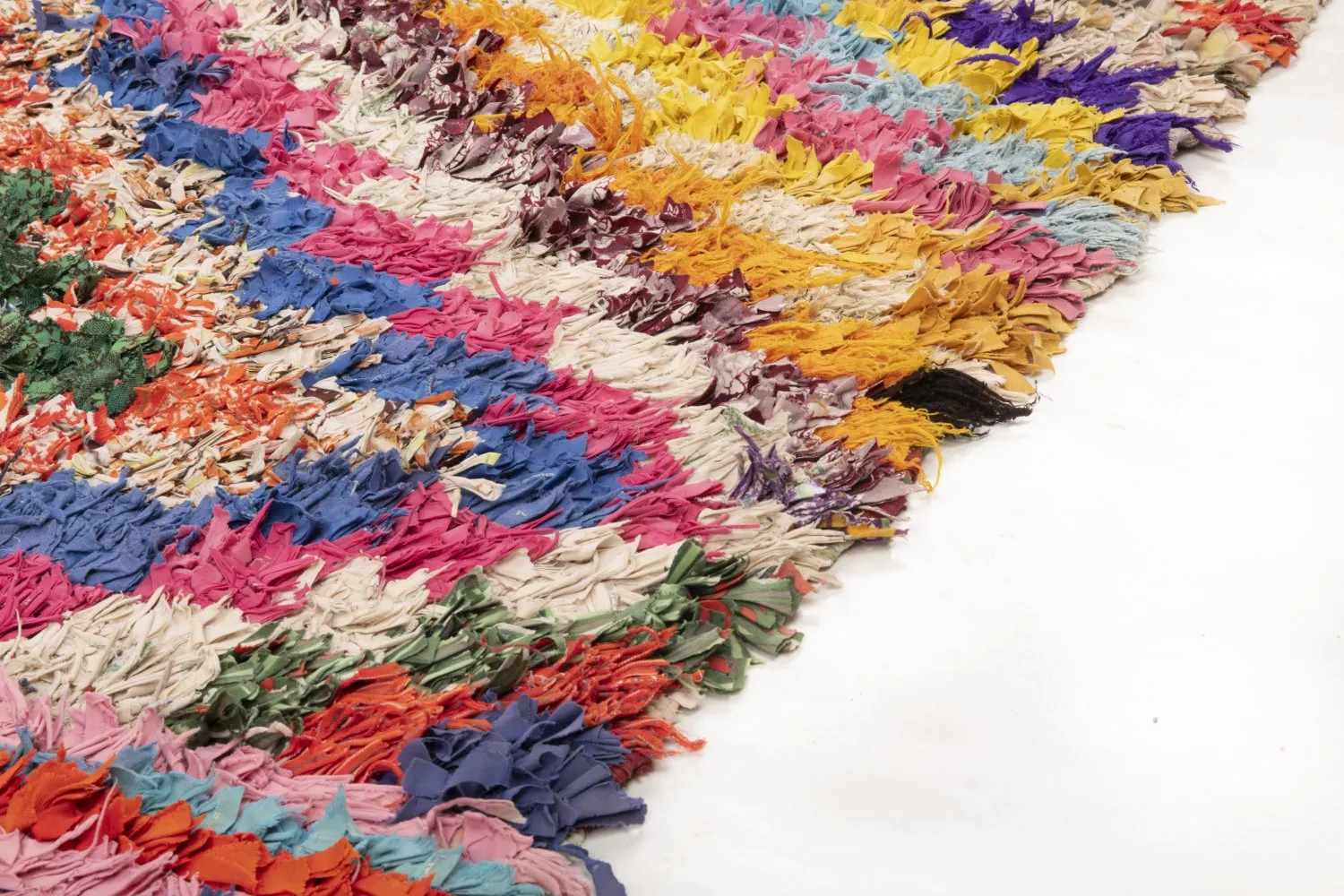 Alfombra Marroquí Berber Boucherouite 215 x 170 cm