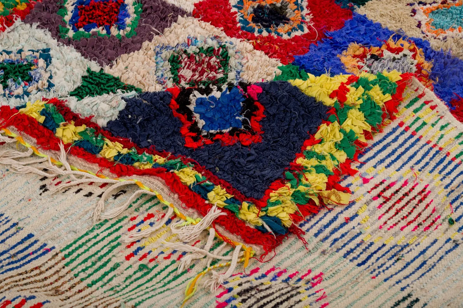 Alfombra Marroquí Bereber Boucherouite 290 x 145 cm