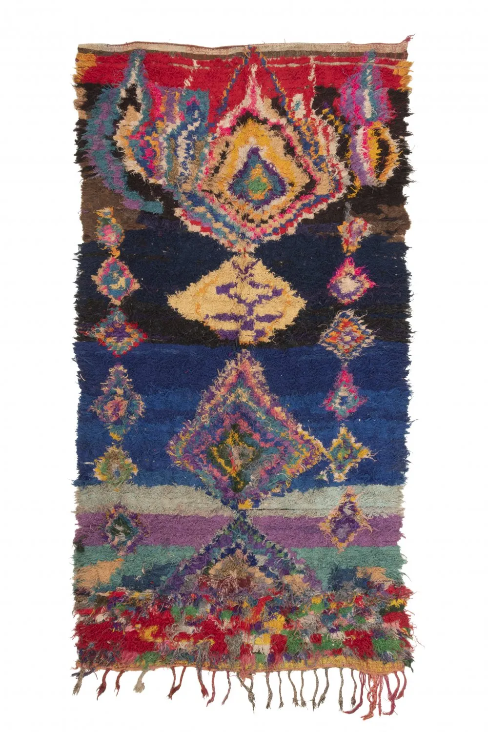 Alfombra Marroquí Bereber Boucherouite 270 x 140 cm