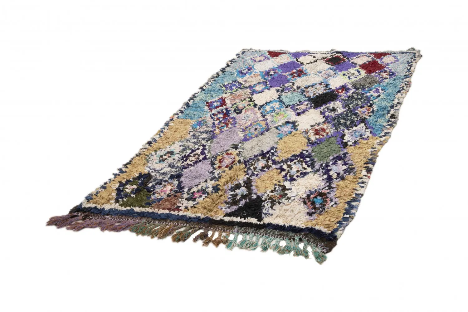 Alfombra Marroquí Bereber Boucherouite 260 x 140 cm