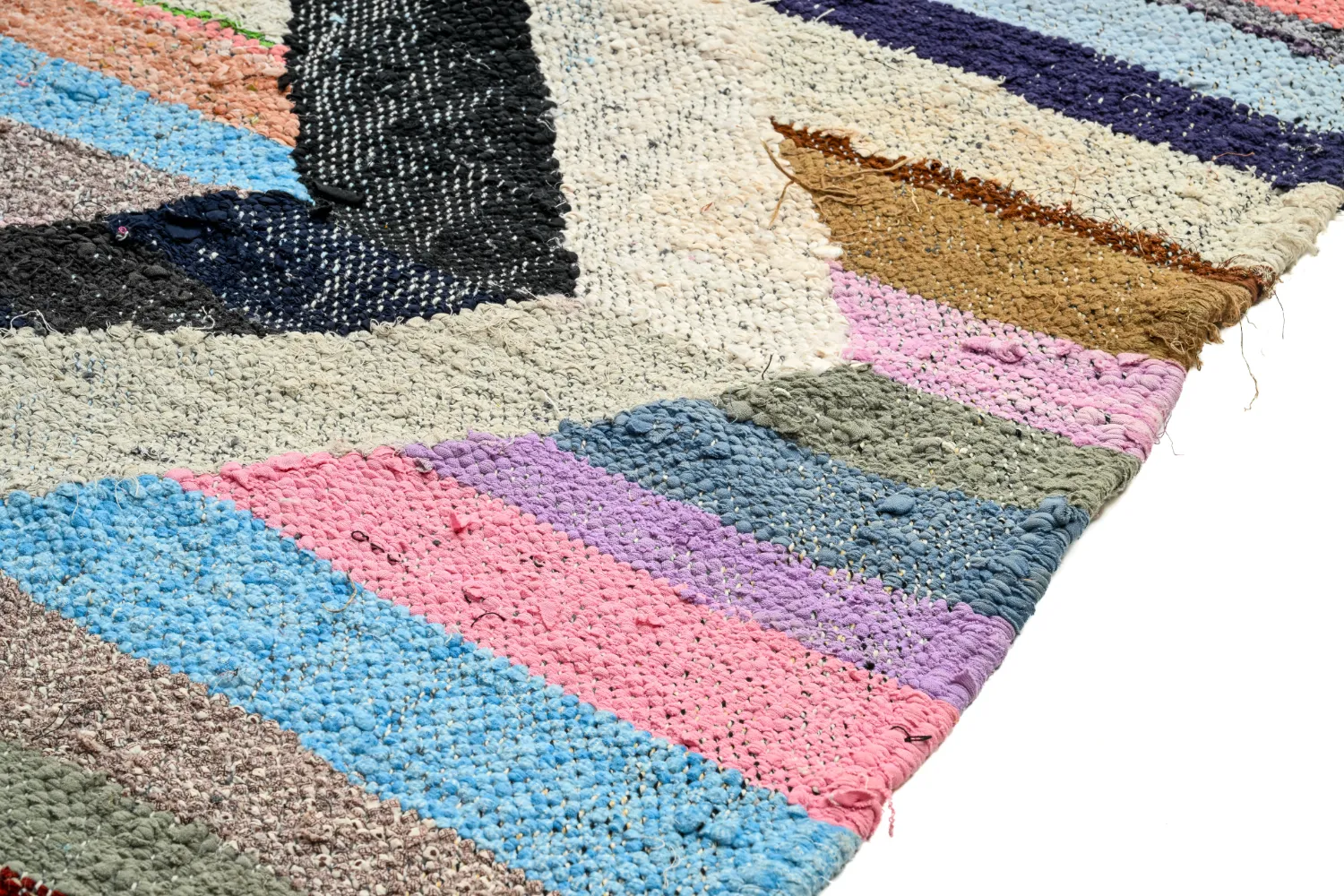 Alfombra Marroquí Bereber Boucherouite 145 x 245 cm