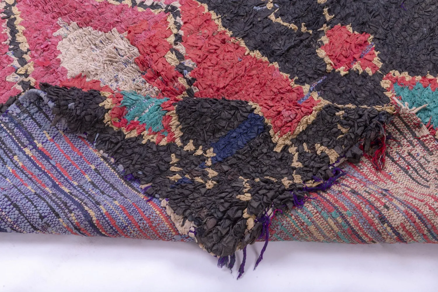 Alfombra Marroquí Bereber Boucherouite 275 x 135 cm