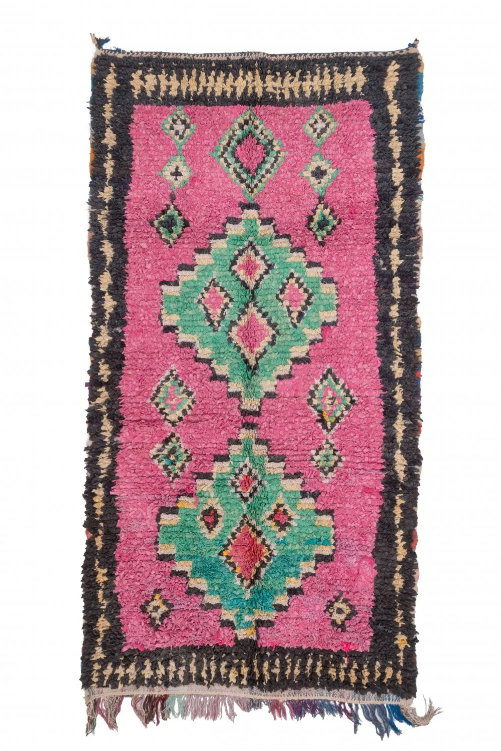 Alfombra Marroquí Bereber Boucherouite 260 x 140 cm