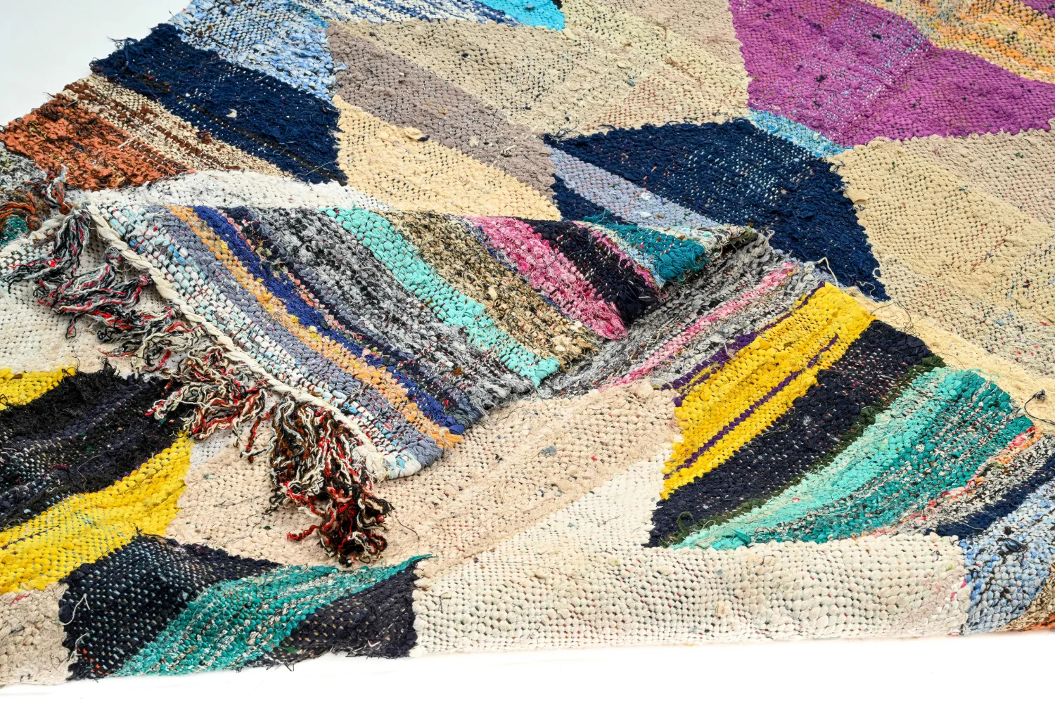 Alfombra Marroquí Bereber Boucherouite 120 x 200 cm
