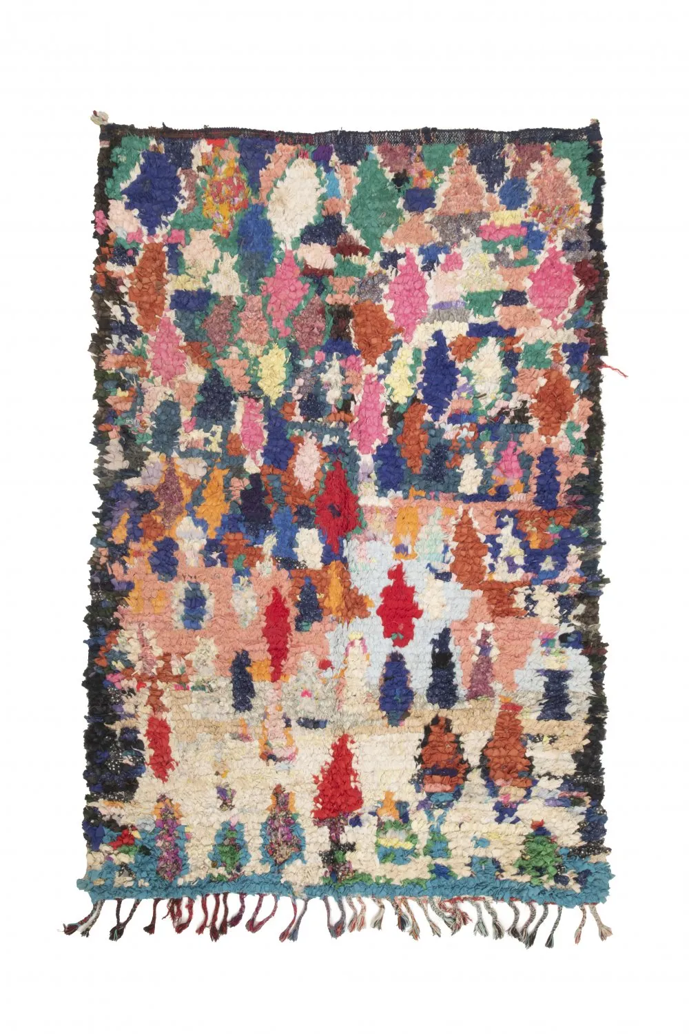 Alfombra Marroquí Bereber Boucherouite 220 x 140 cm