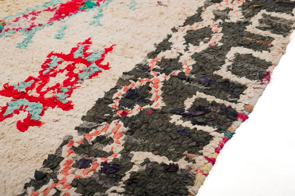 Alfombra Marroquí Bereber Boucherouite 270 x 130 cm