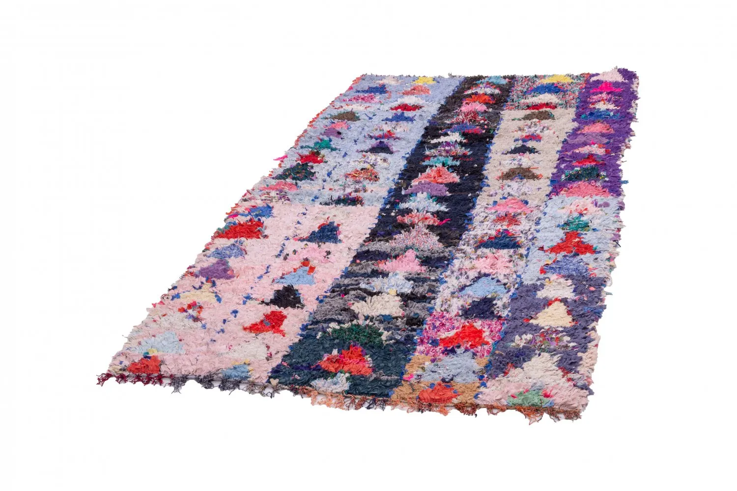 Alfombra Marroquí Bereber Boucherouite 225 x 120 cm