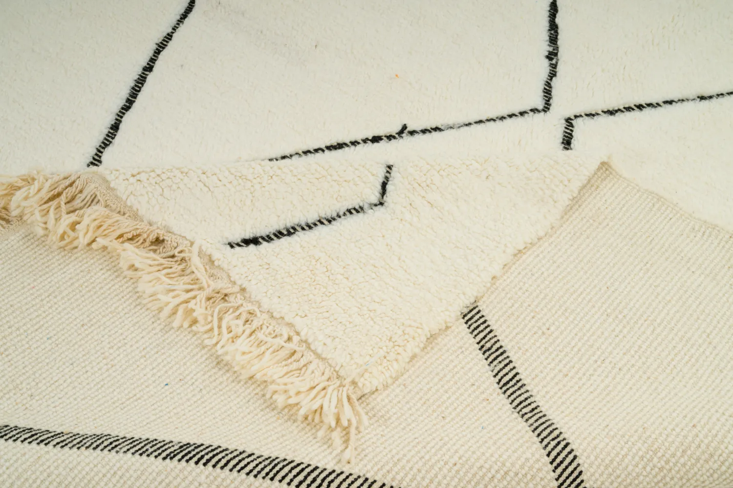 Alfombra Kilim Marroquí Bereber Beni Ourain 200 x 290 cm