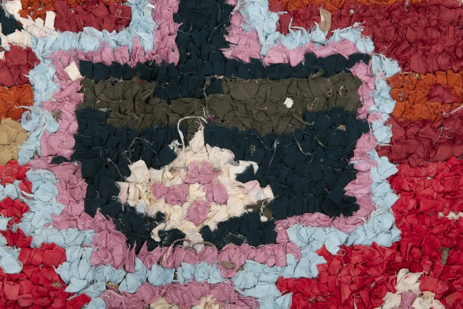 Alfombra Marroquí Bereber Boucherouite 205 x 120 cm