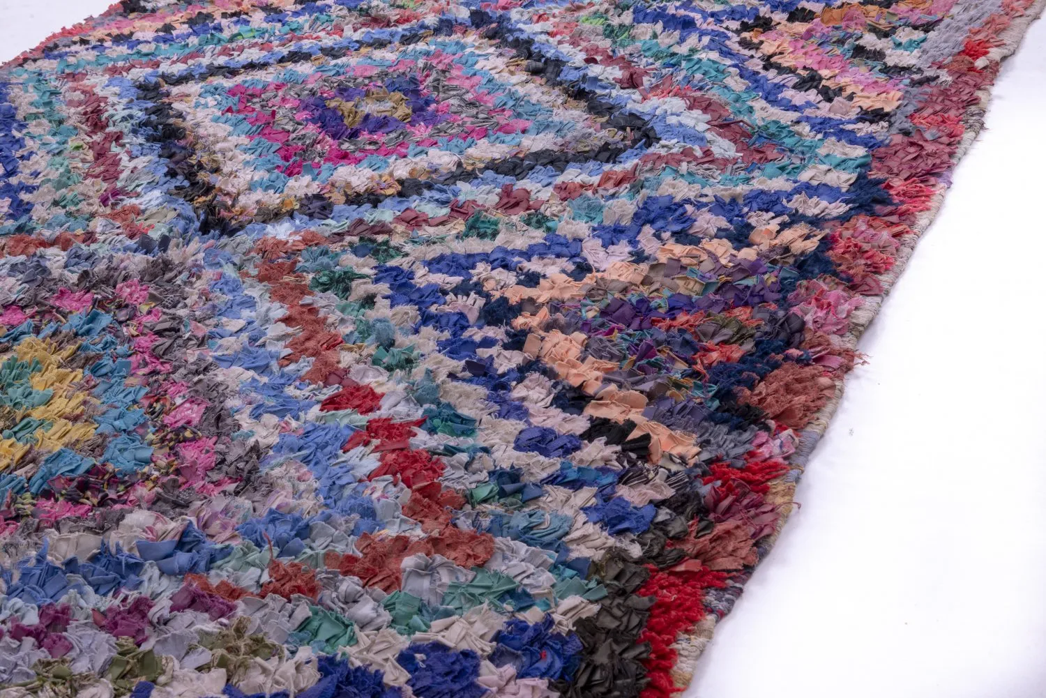 Alfombra Marroquí Bereber Boucherouite 230 x 135 cm