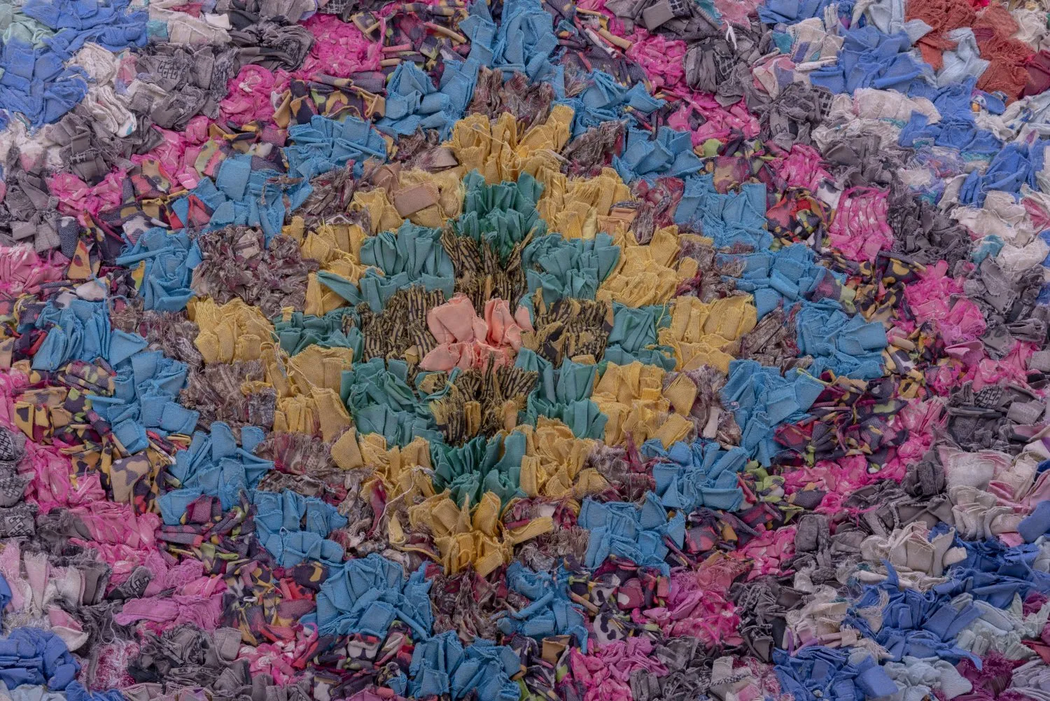 Alfombra Marroquí Bereber Boucherouite 230 x 135 cm