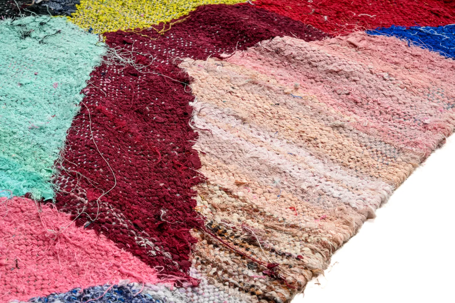 Alfombra Marroquí Bereber Boucherouite 140 x 260 cm