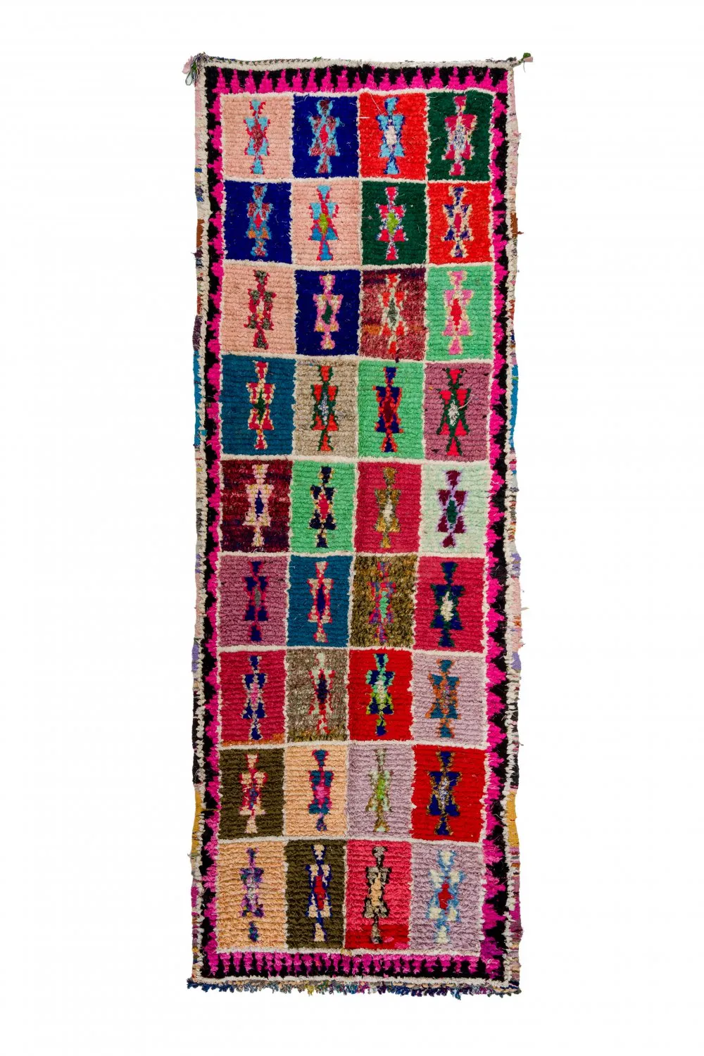 Alfombra Marroquí Bereber Boucherouite 360 x 130 cm