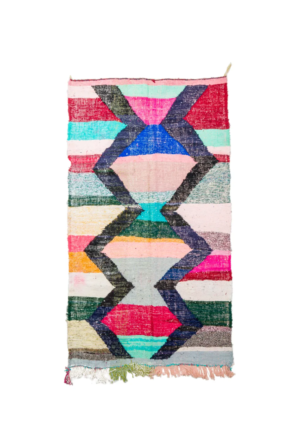 Alfombra Marroquí Bereber Boucherouite 135 x 240 cm