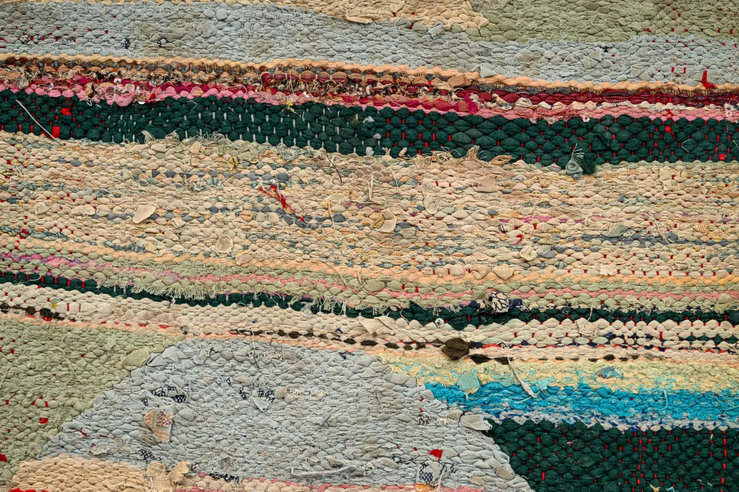 Alfombra Marroquí Bereber Boucherouite 120 x 245 cm