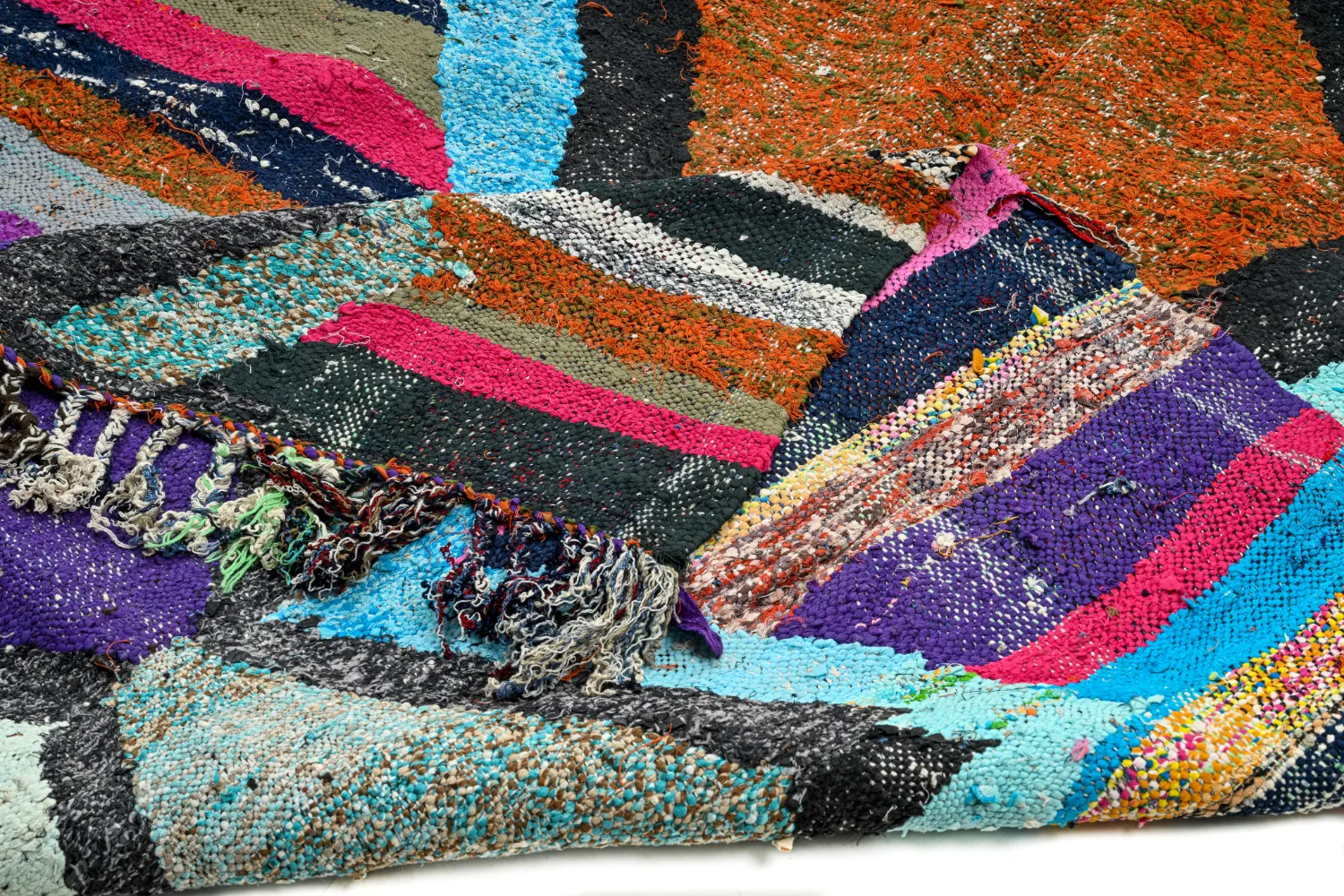 Alfombra Marroquí Bereber Boucherouite 135 x 235 cm