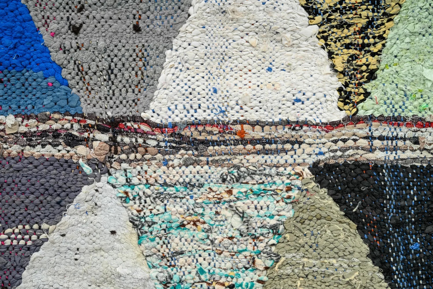 Alfombra Marroquí Bereber Boucherouite 125 x 230 cm