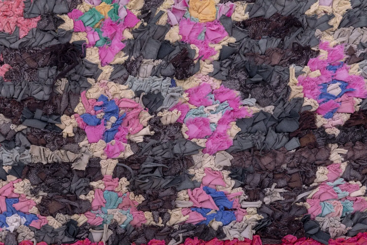 Alfombra Marroquí Bereber Boucherouite 210 x 125 cm