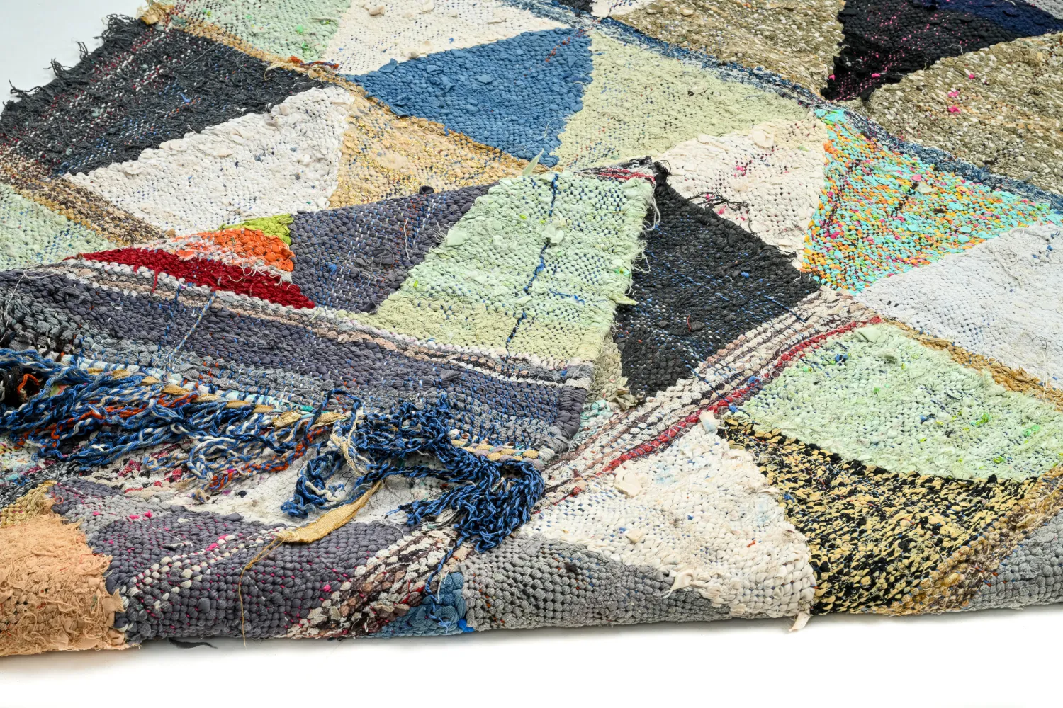 Alfombra Marroquí Bereber Boucherouite 125 x 230 cm