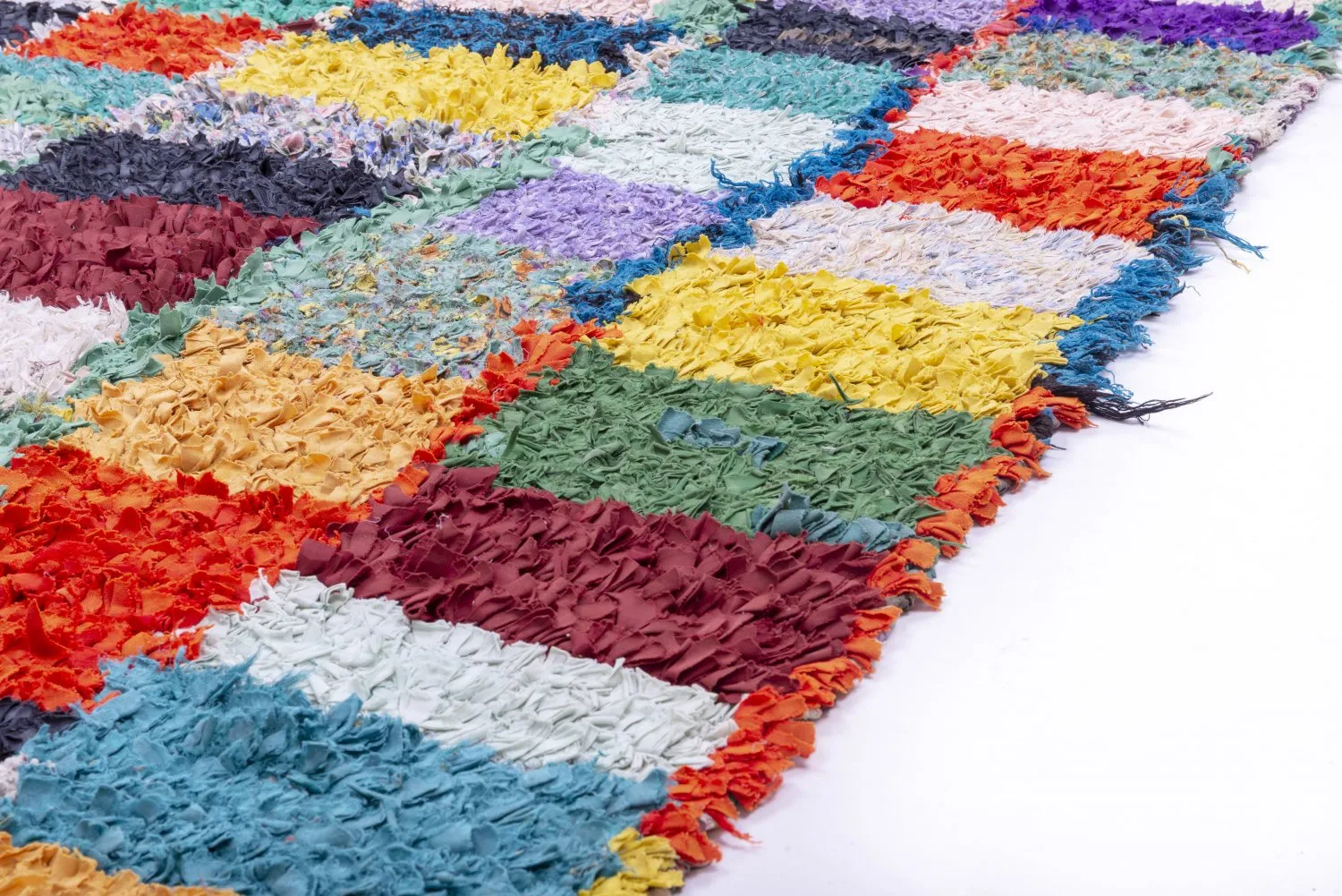 Alfombra Marroquí Bereber Boucherouite 250 x 120 cm