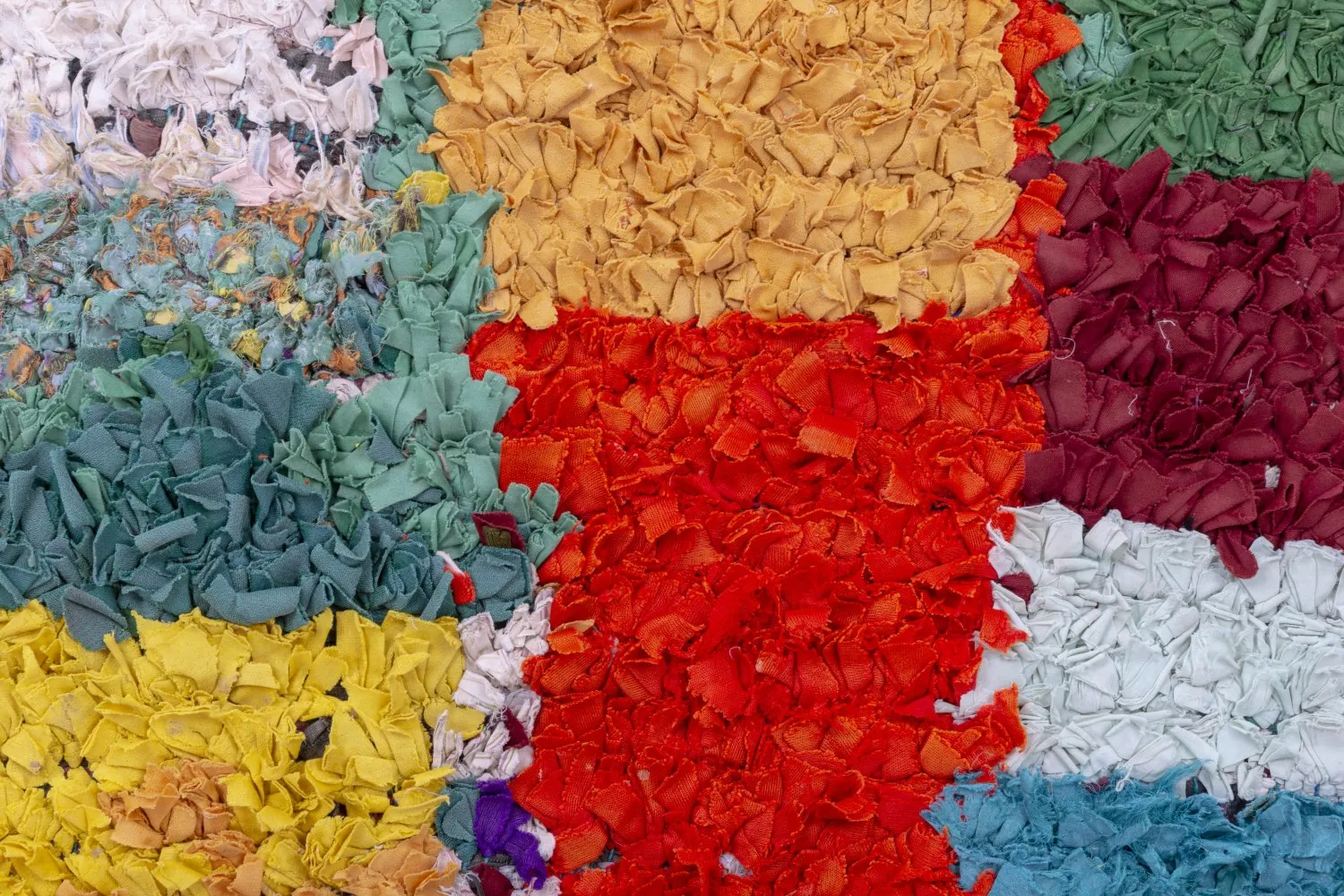 Alfombra Marroquí Bereber Boucherouite 250 x 120 cm